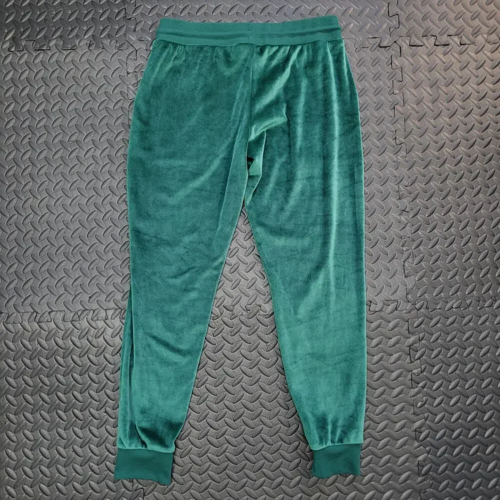 Stars Above Velour Jogger Pants Women's S Green Drawstring Lounge Pajama Cozy